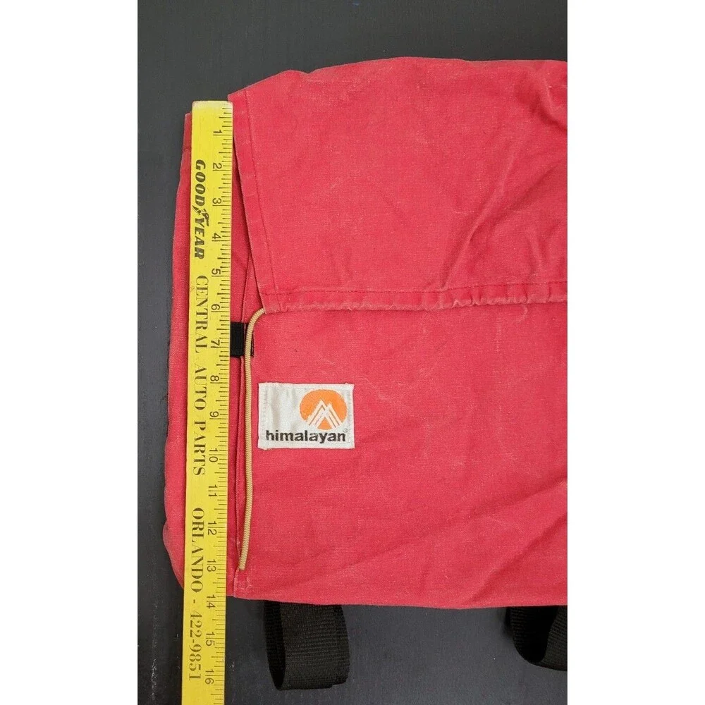 Vintage 1980s Himalayan Industries Red Soft Backpack 71601 Made in USA Hiking